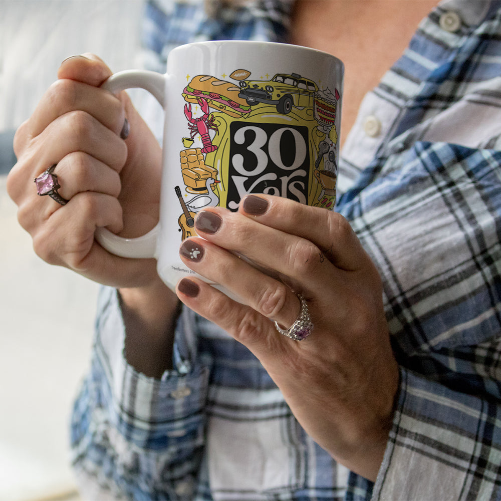 Friends: The Television Show 30th Anniversary (30 Years) White Ceramic Mug WMUG1618